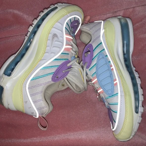 Host pick Colorful Nike Air Max 98 Easter Pastels Women sz 6.5 - Picture 2 of 10